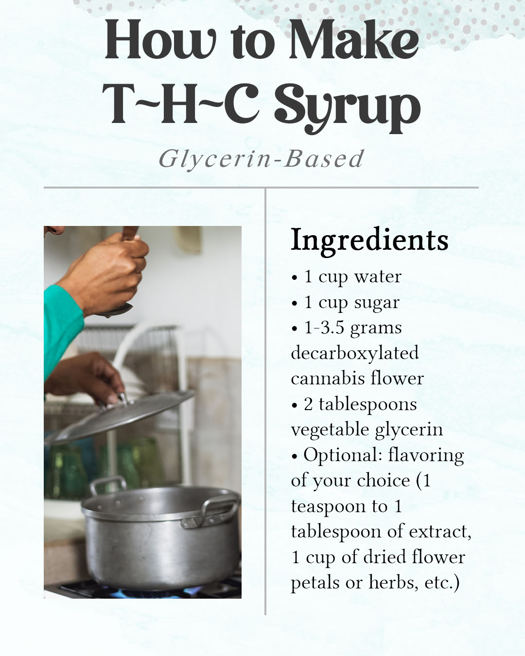 thc syrup ingredients_glycerin