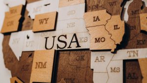 usa wood map