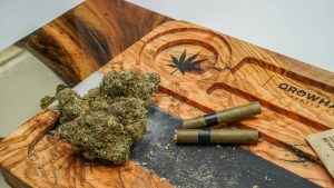 a group of marijuana on a table