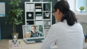 Virtual meeting with a doctor