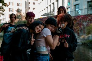 a group of friends turned family