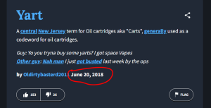 urban dictionary definition of yart